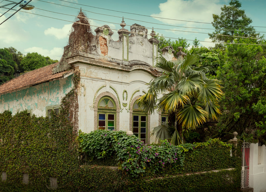 Old house in Santa Teresa district of Rio de Janeiro, Brazil