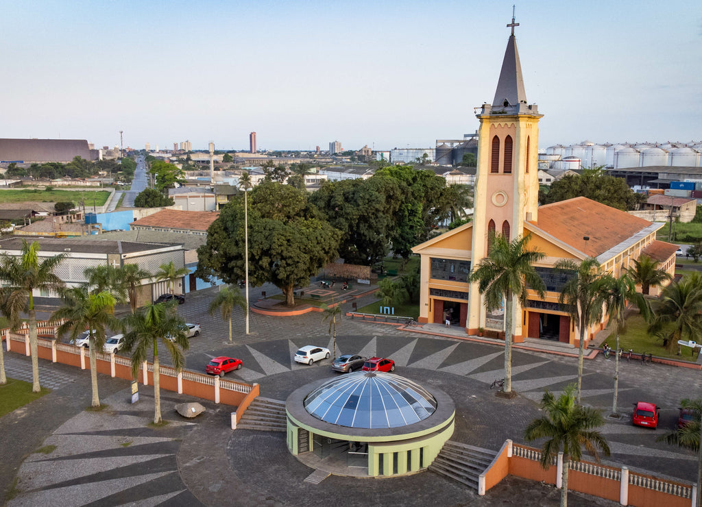 Praça da Fé - Church of Nossa Senhora do Rocio - Paranaguá - Paraná - Brazil