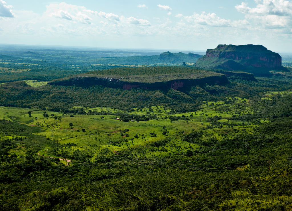 Panoramic in Chapada dos Guimaraes (Plateau of Guimaraes), Mato Grosso, Brazil