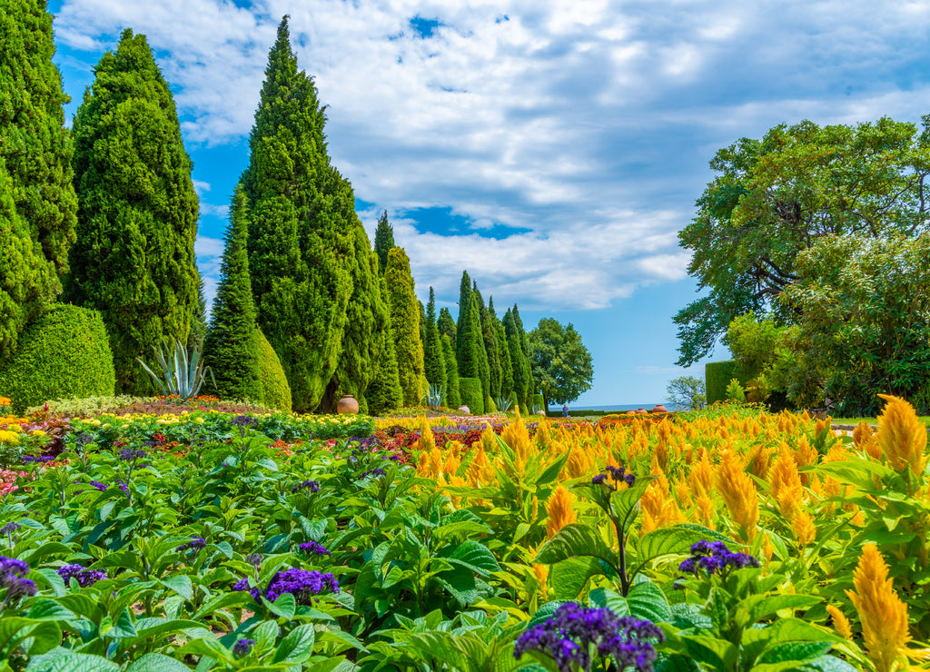 Botanical garden of Balchik palace in Bulgaria