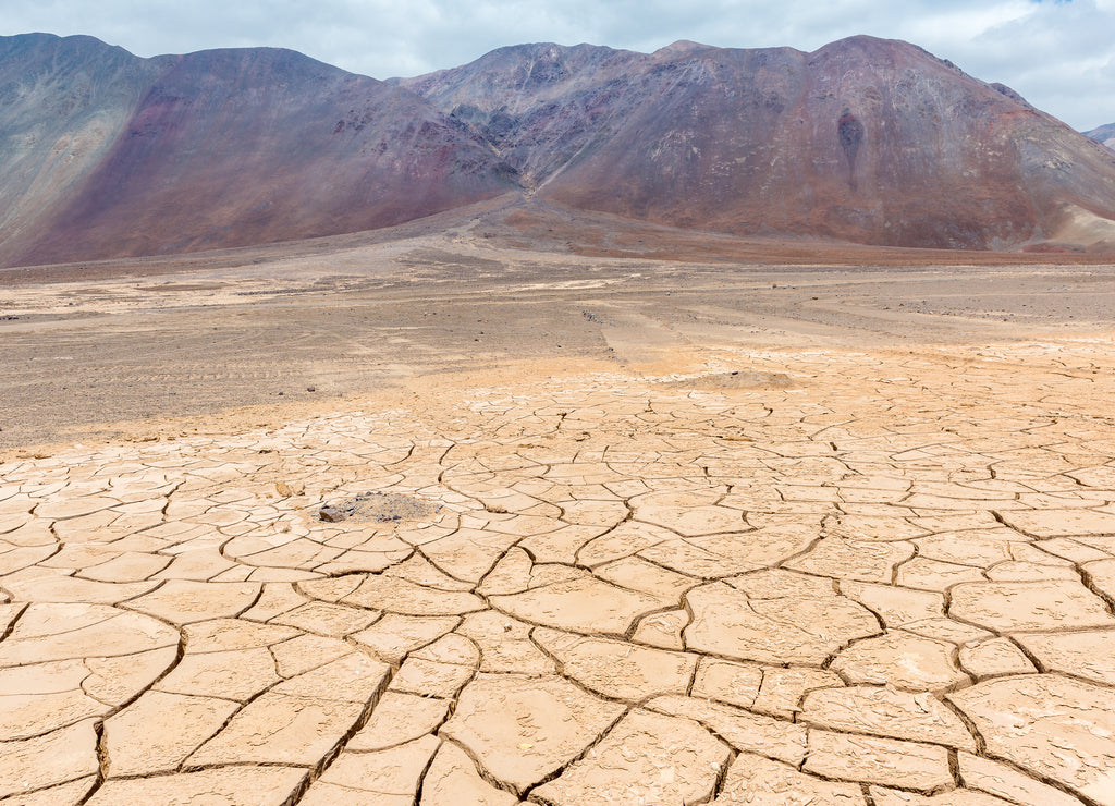 Dry cracked earth, Atacama, Chile