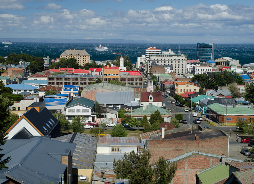 City of Punta Arenas in the Magallanes and Chilean Antarctica Region