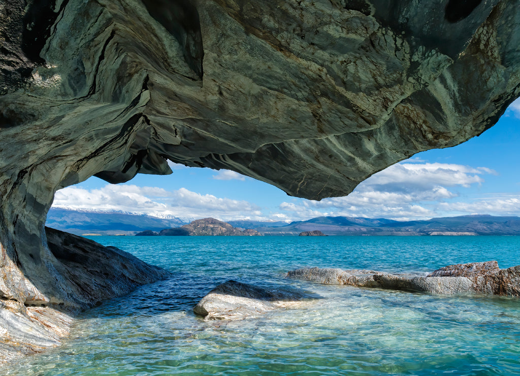 Marble Caves Sanctuary, Marble Cathedral on General Carrera Lake, Puerto Rio Tranquilo, Aysen Region, Patagonia, Chile