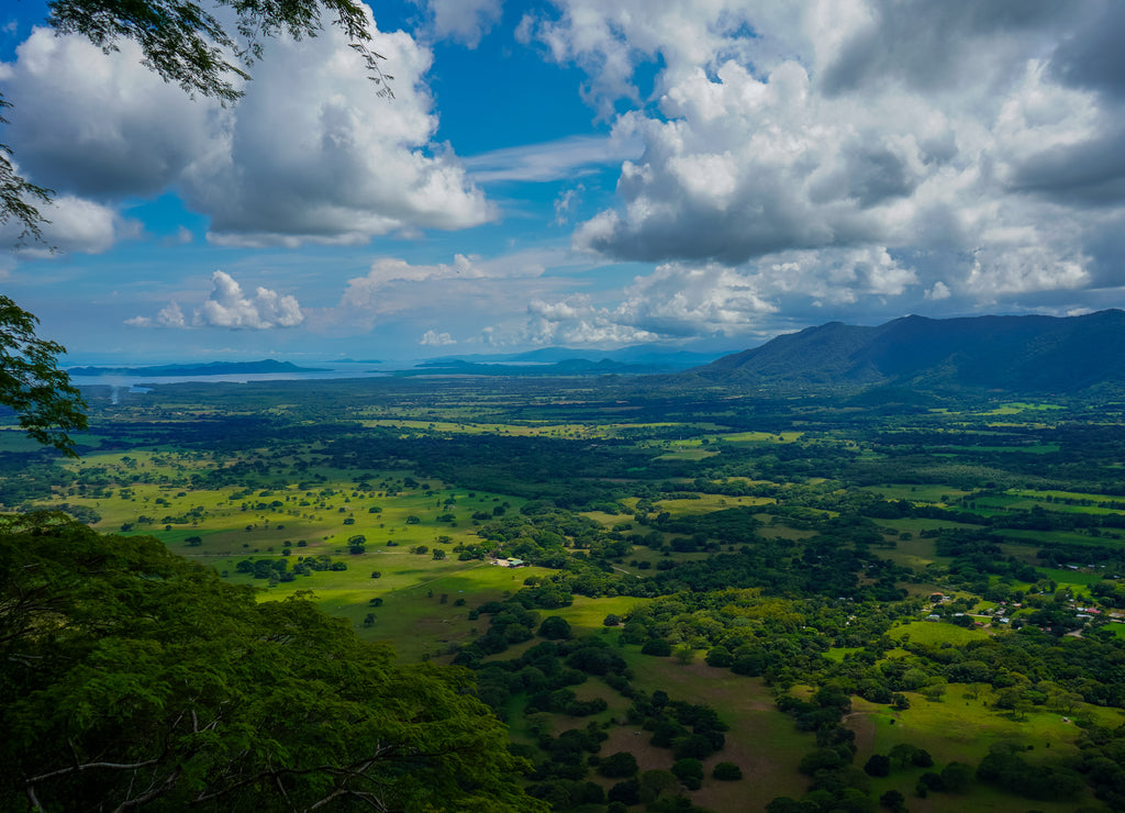 Beautiful aerial landscape view of Costa Ricas Mountains in Barra Honda National Park