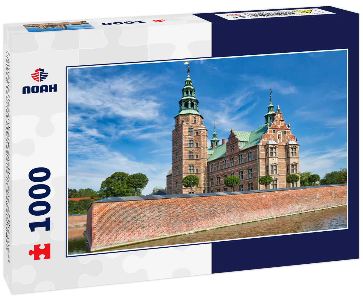 Famous Rosenborg castle, one of the most visited tourist attractions in Copenhagen