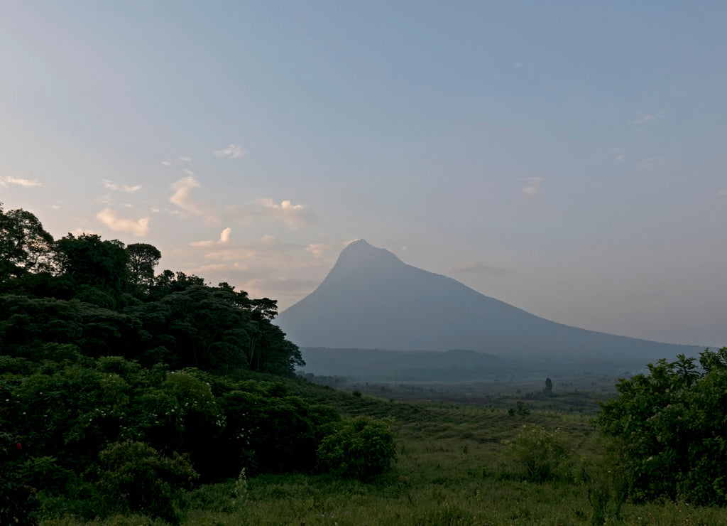 Mikeno Mountain in Virunga National Park, Democratic Republic of Congo