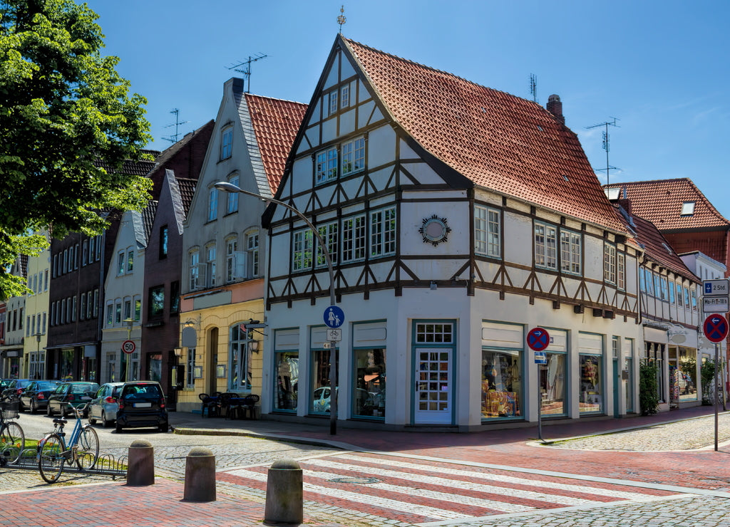 Altstadt von Glückstadt in Deutschland