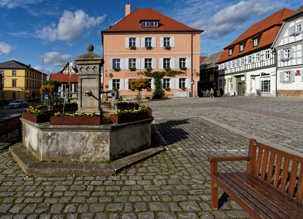 Altstadt von Hofheim in Unterfranken, Landkreis Haßfurt, Naturpark Haßberge, Unterfranken, Franken, Bayern