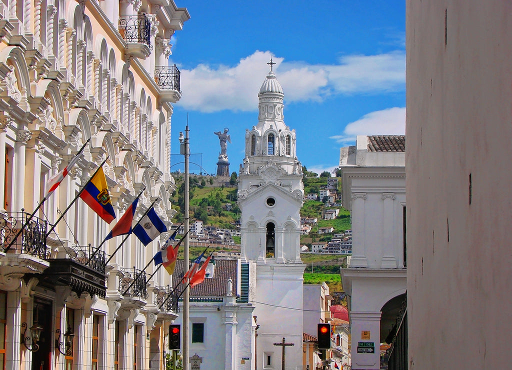 Quito streets, Old Town, Ecuador