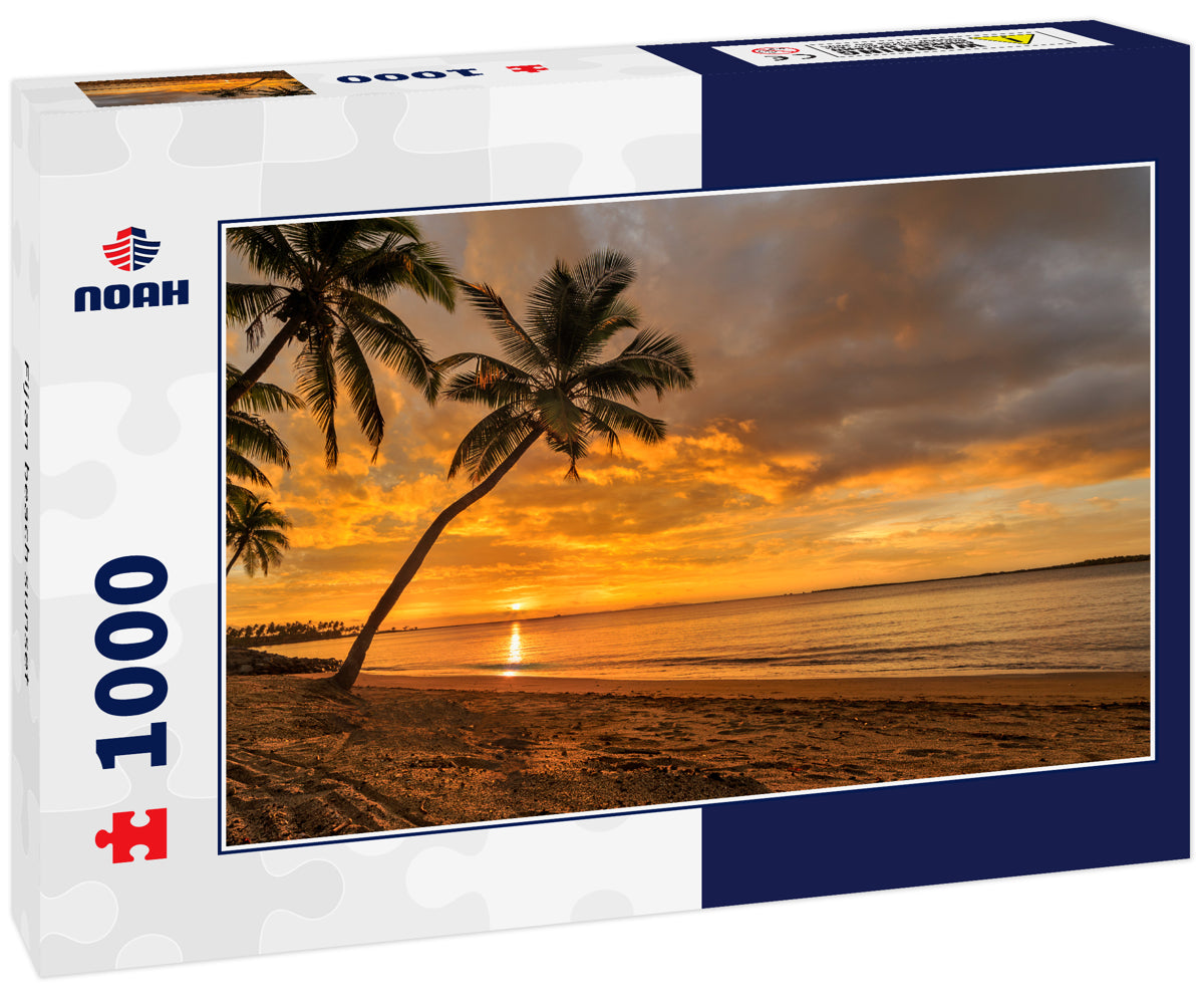 Fijian beach sunset
