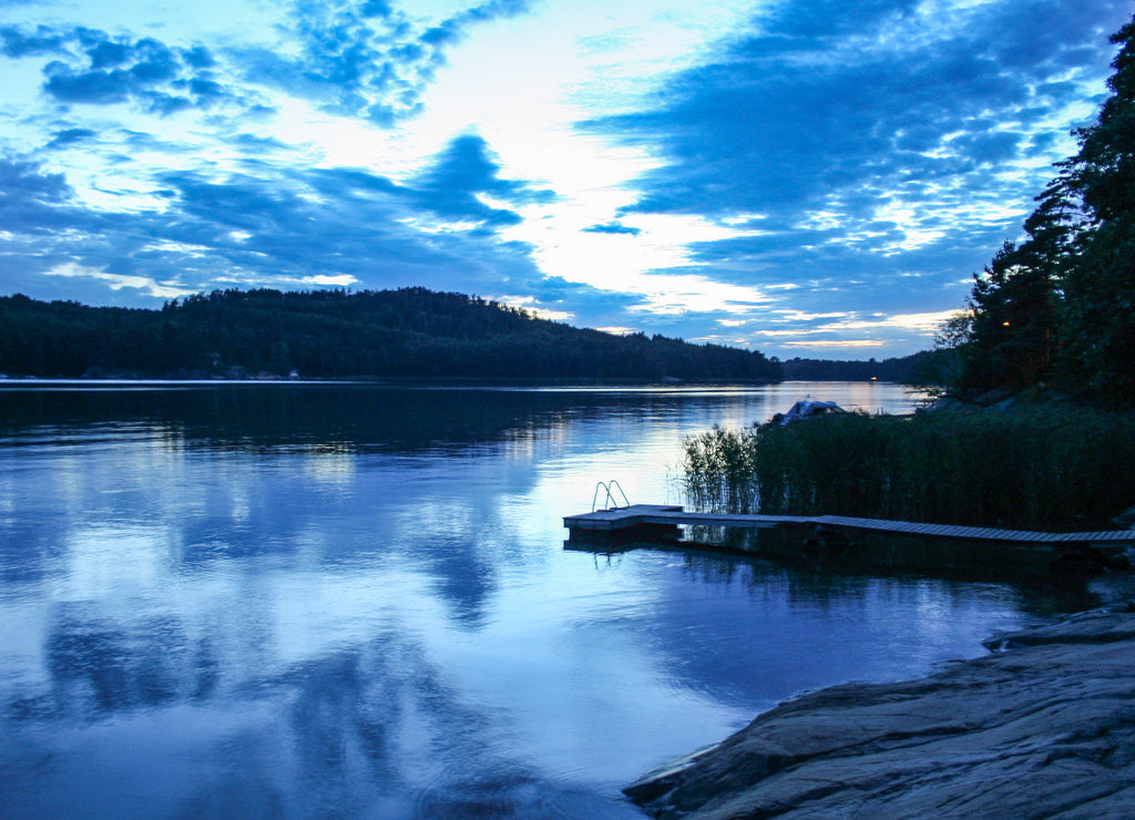 Sunset on Finland's archipelago