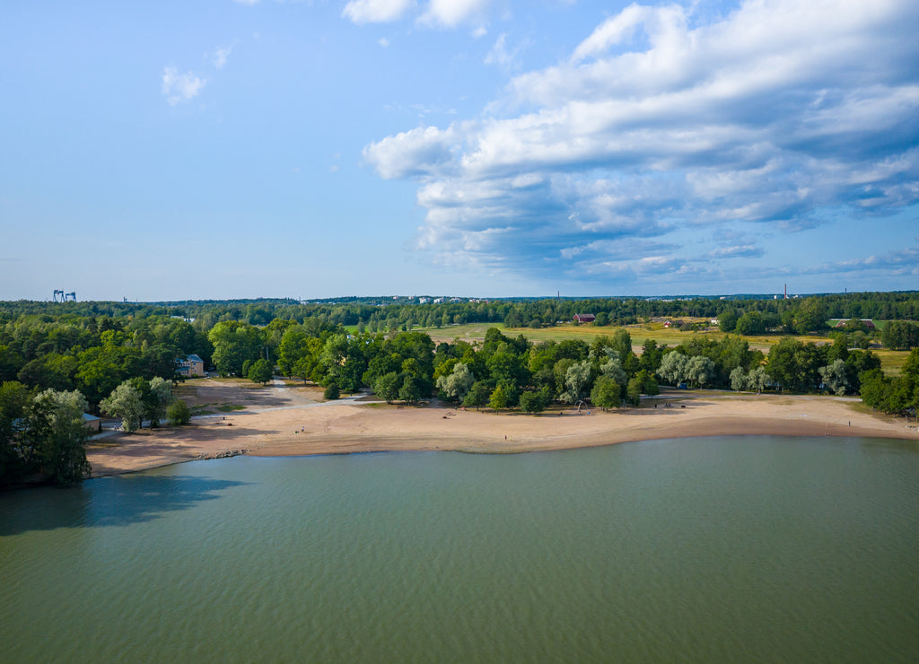 Ruissalo island. Turku. Finland. Nordic natural landscape
