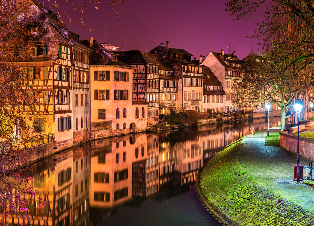 The Ill river in Petite France area, Strasbourg