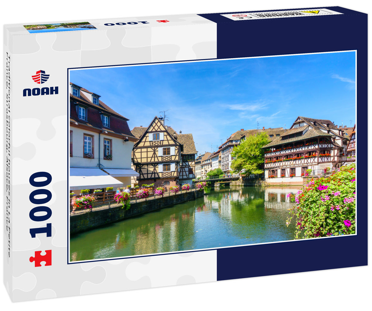 Traditional colorful houses in La Petite France, Strasbourg, Alsace, France