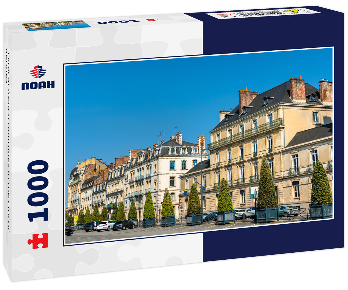 Typical french buildings in the city of Rennes