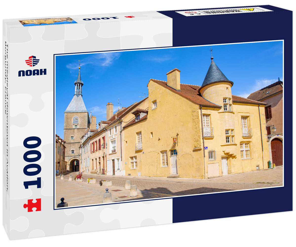 The medieval downtown in Avallon, Burgundy, France