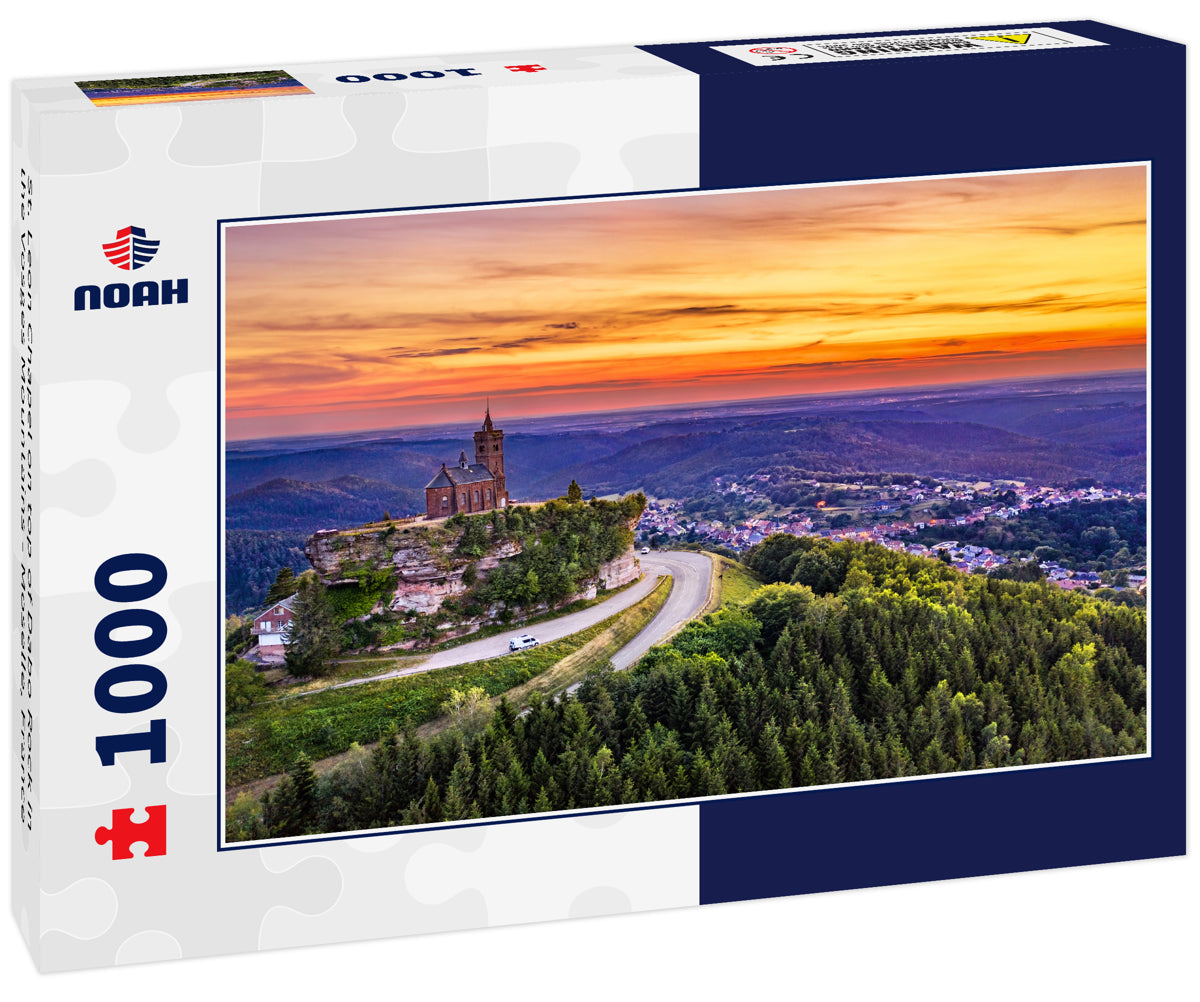 St. Leon Chapel on top of Dabo Rock in the Vosges Mountains - Moselle, France