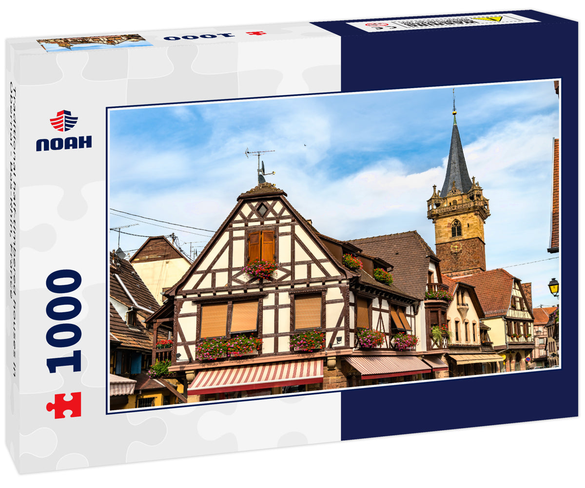 Traditional half-timbered houses in Obernai - Bas-Rhin, France