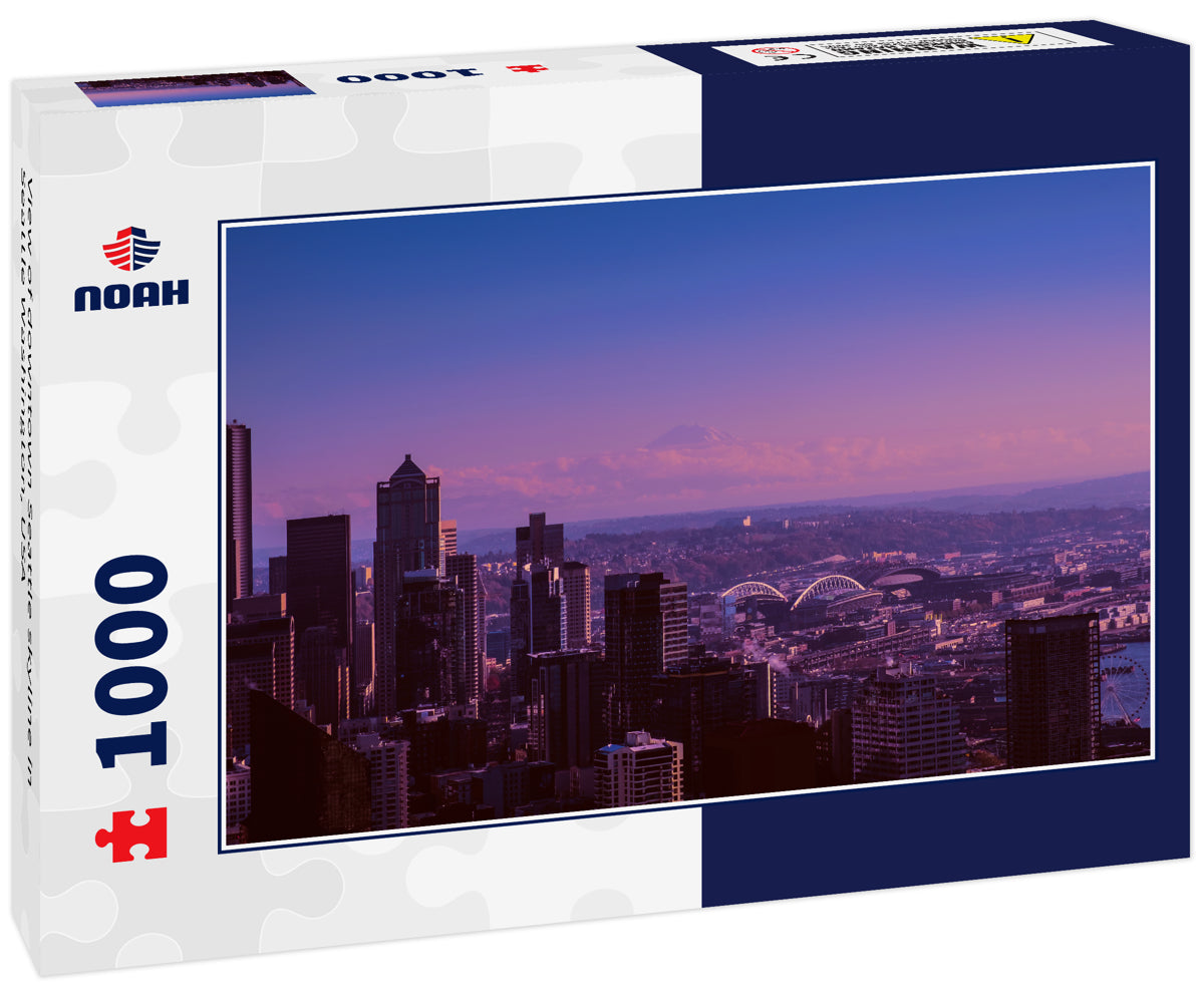 View of downtown Seattle skyline in Seattle Washington, USA