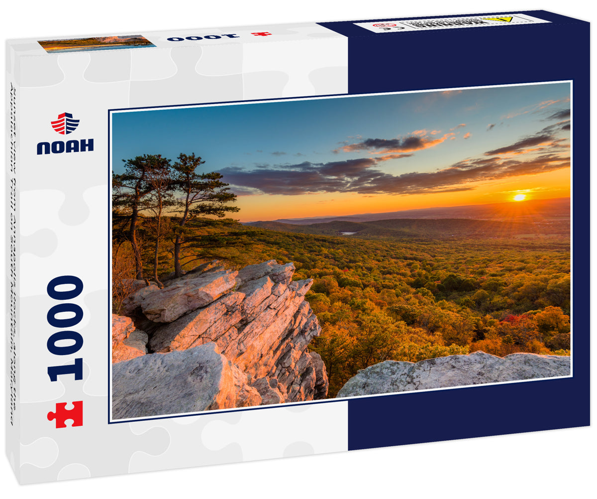 Sunset view from Annapolis Rocks, along the Appalachian Trail on South Mountain, Maryland