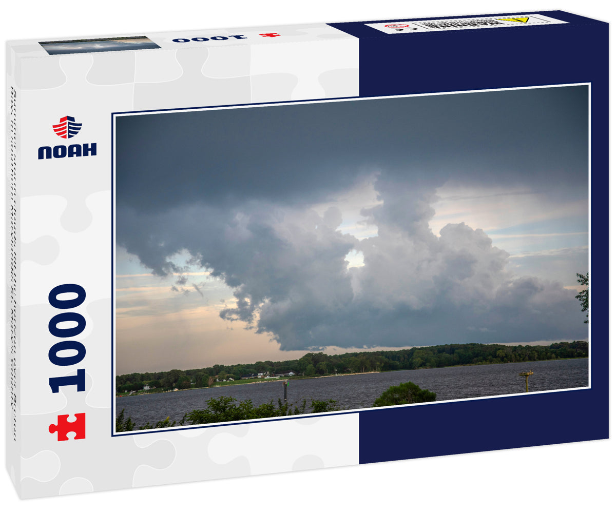 Summer storm clouds fill the horizon over Breton Bay, in southern Maryland;s St. Mary's County