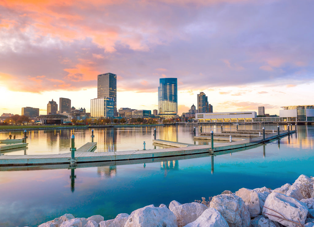 Milwaukee skyline, Wisconsin, USA