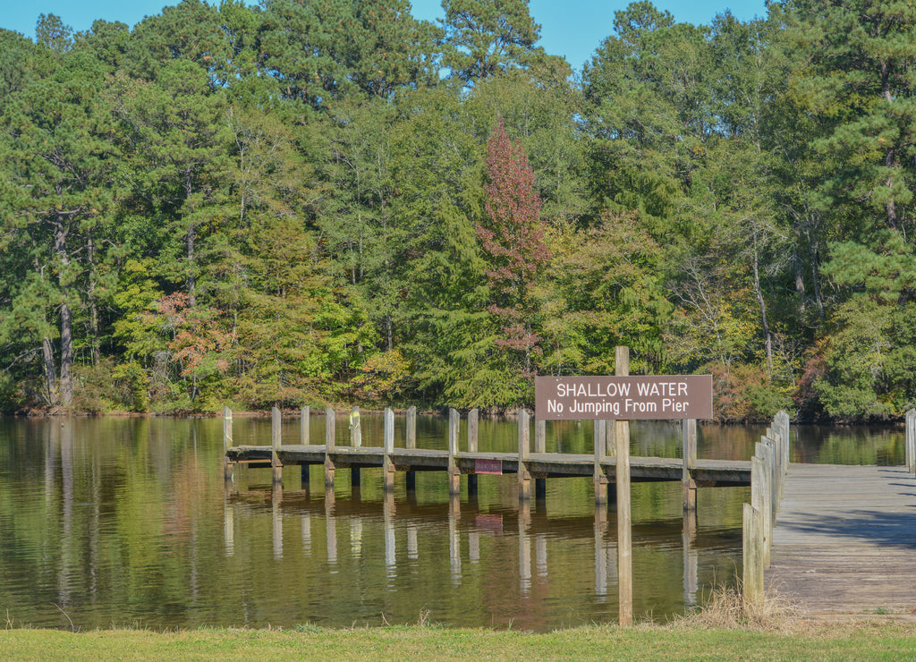 Beautiful view of Lake Claiborne State Park, in Homer, Claiborne Parish, Louisiana