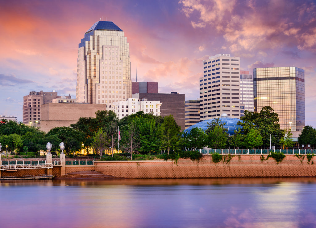 Shreveport, Louisiana Skyline