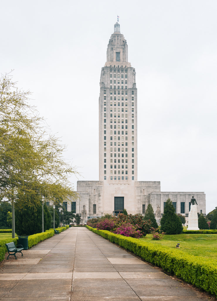 The Louisiana State Capitol, in Baton Rogue, Louisiana