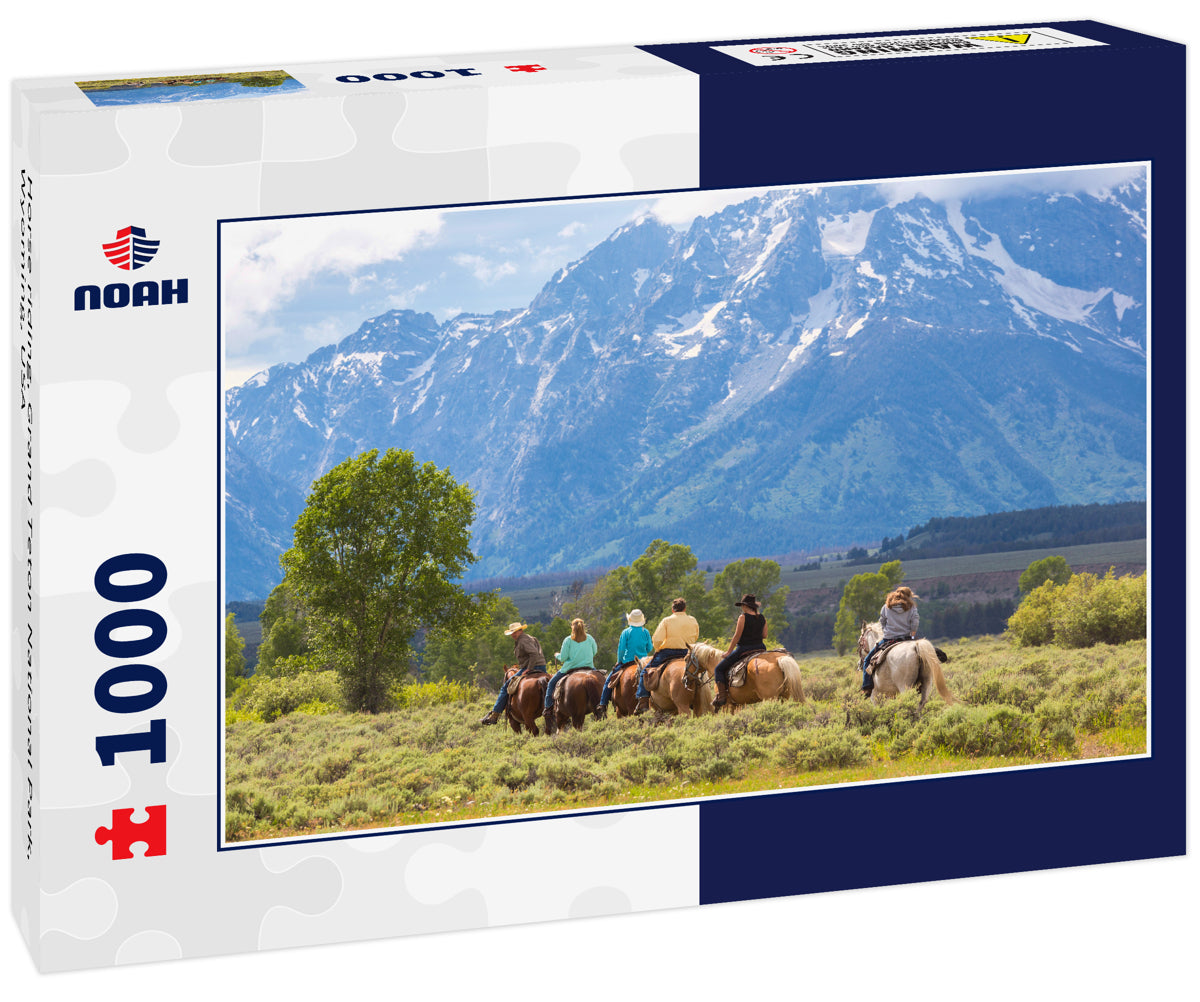 Horse riding, Grand Teton National Park, Wyoming, USA