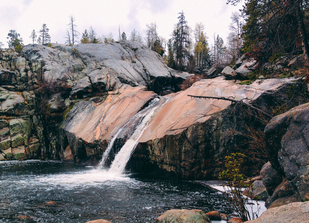 Sinks Canyon in the Wind River Range in Lander, Wyoming in Autumn
