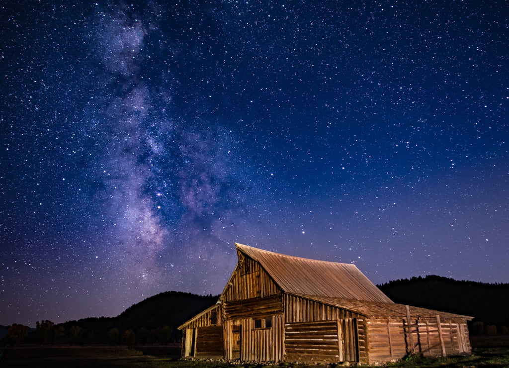 Milky Way Over Morman Row, Wyoming