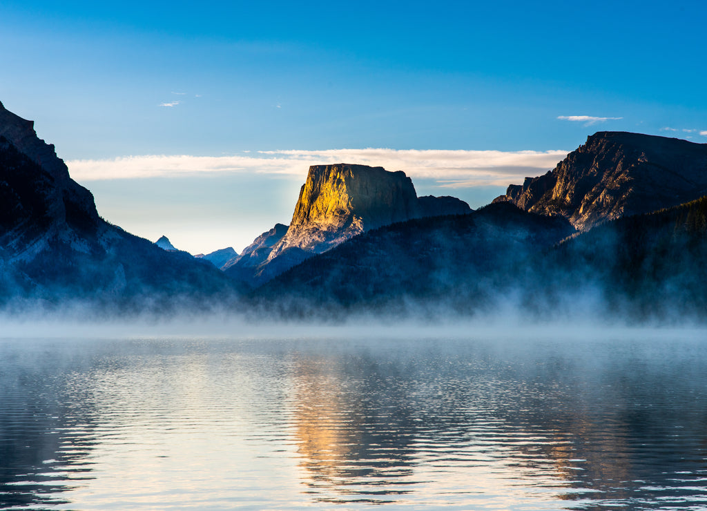 Sunrise over Square Top mountain, Wind River Range, Wyoming