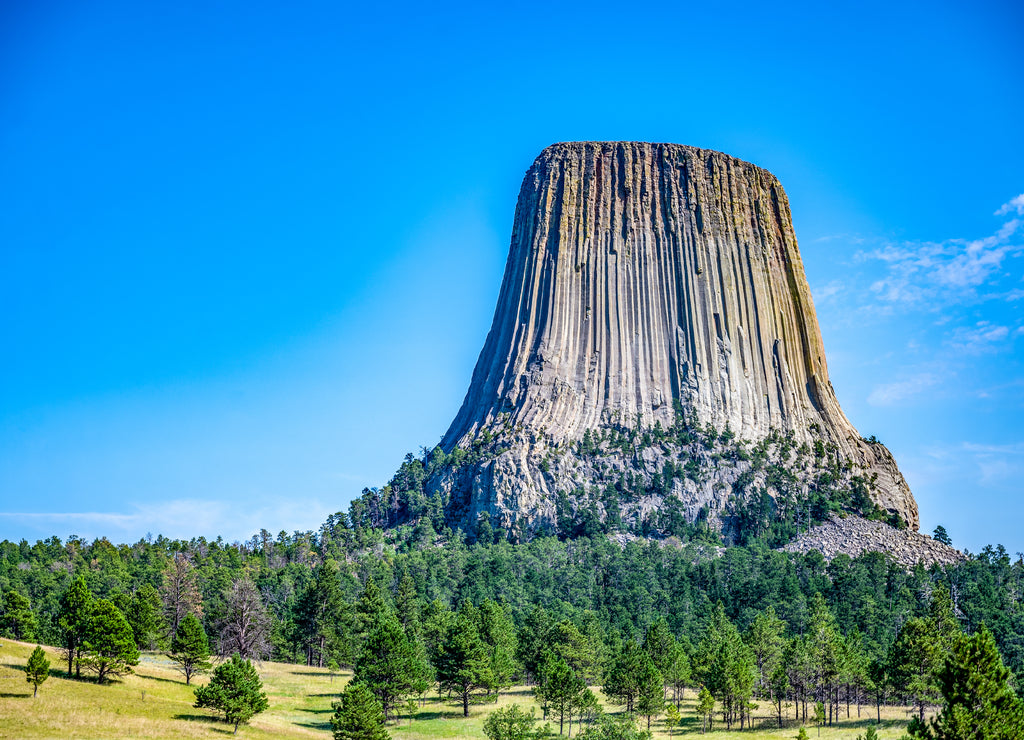 HDR of Devil's Tower National Monument in Crook County Wyoming