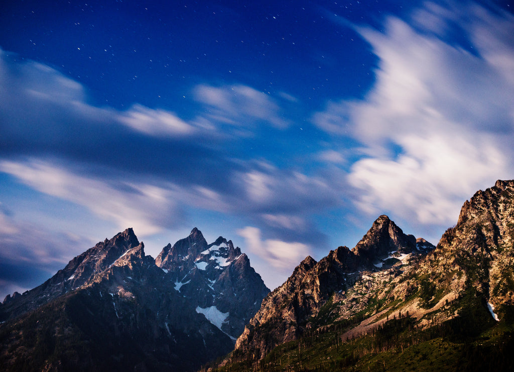 Night sky at Grand Teton National Park, Wyoming