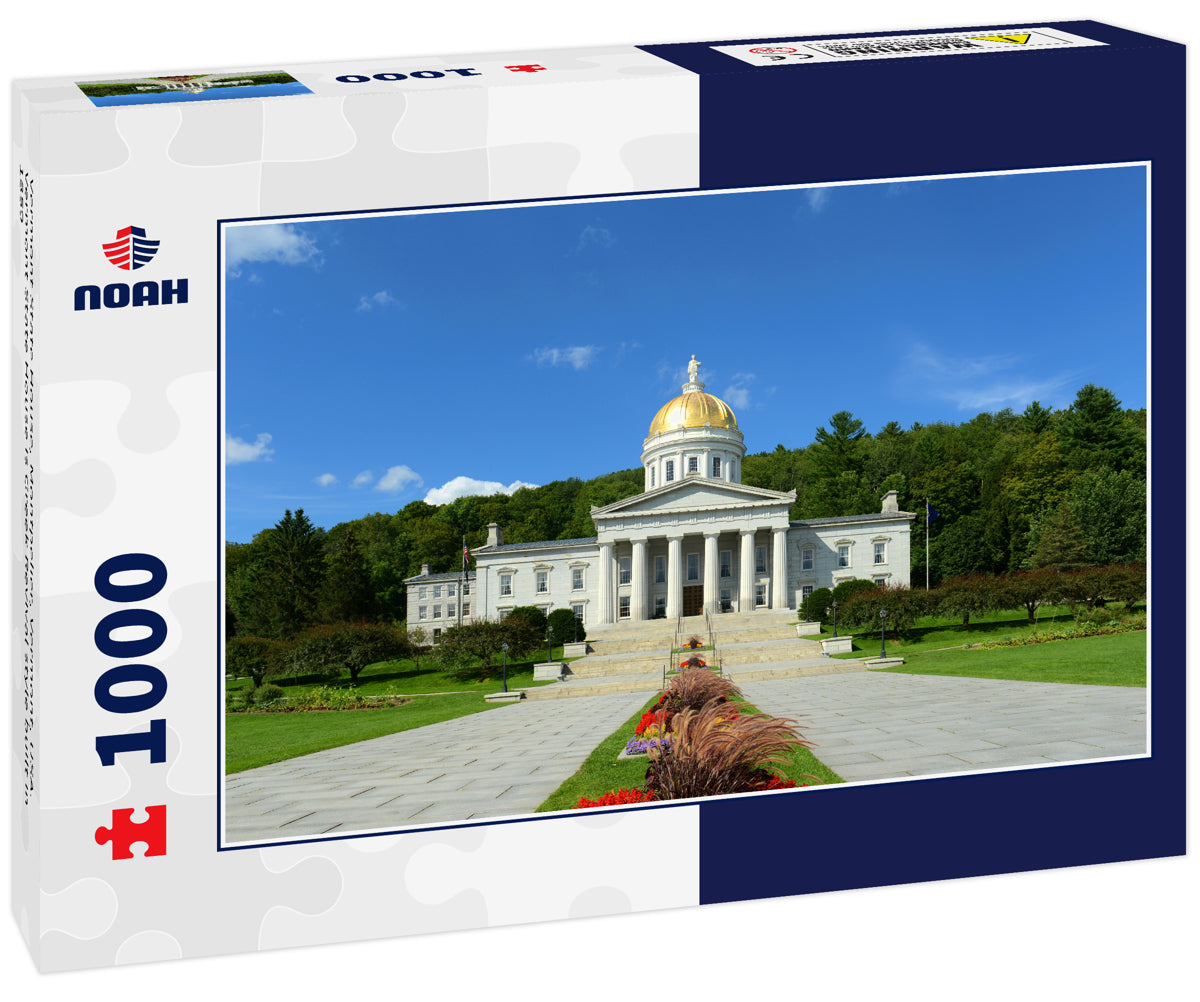 Vermont State House, Montpelier, Vermont, USA. Vermont State House is Greek Revival style built in 1859