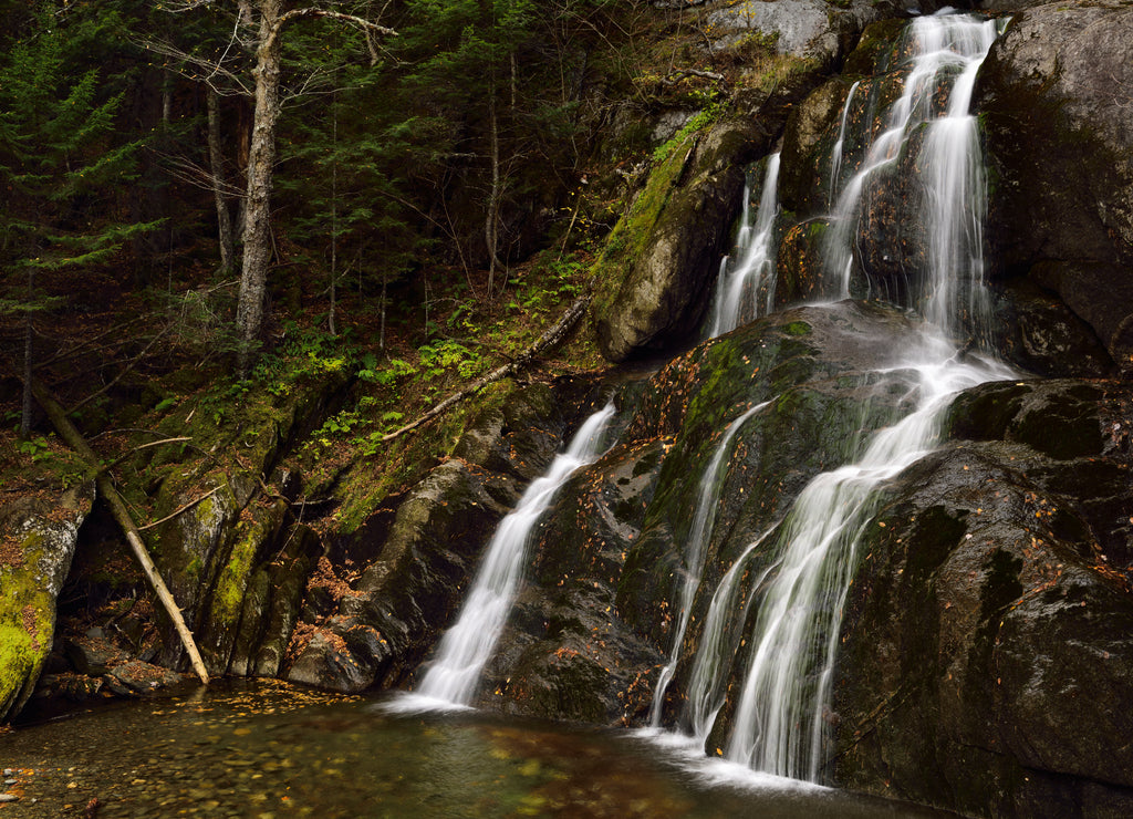 Moss Glen Falls Natural Area on Highway 100 Granville Vermont