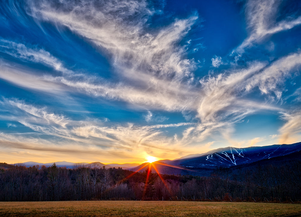 northern vermont mountains in october