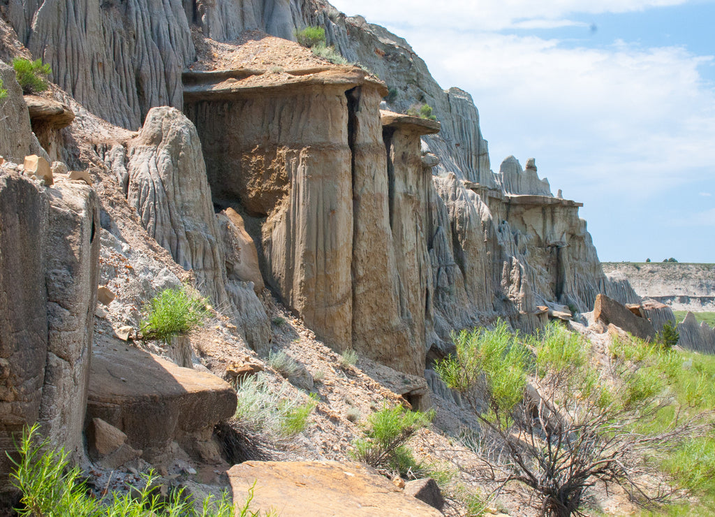 The badlands of North Dakota
