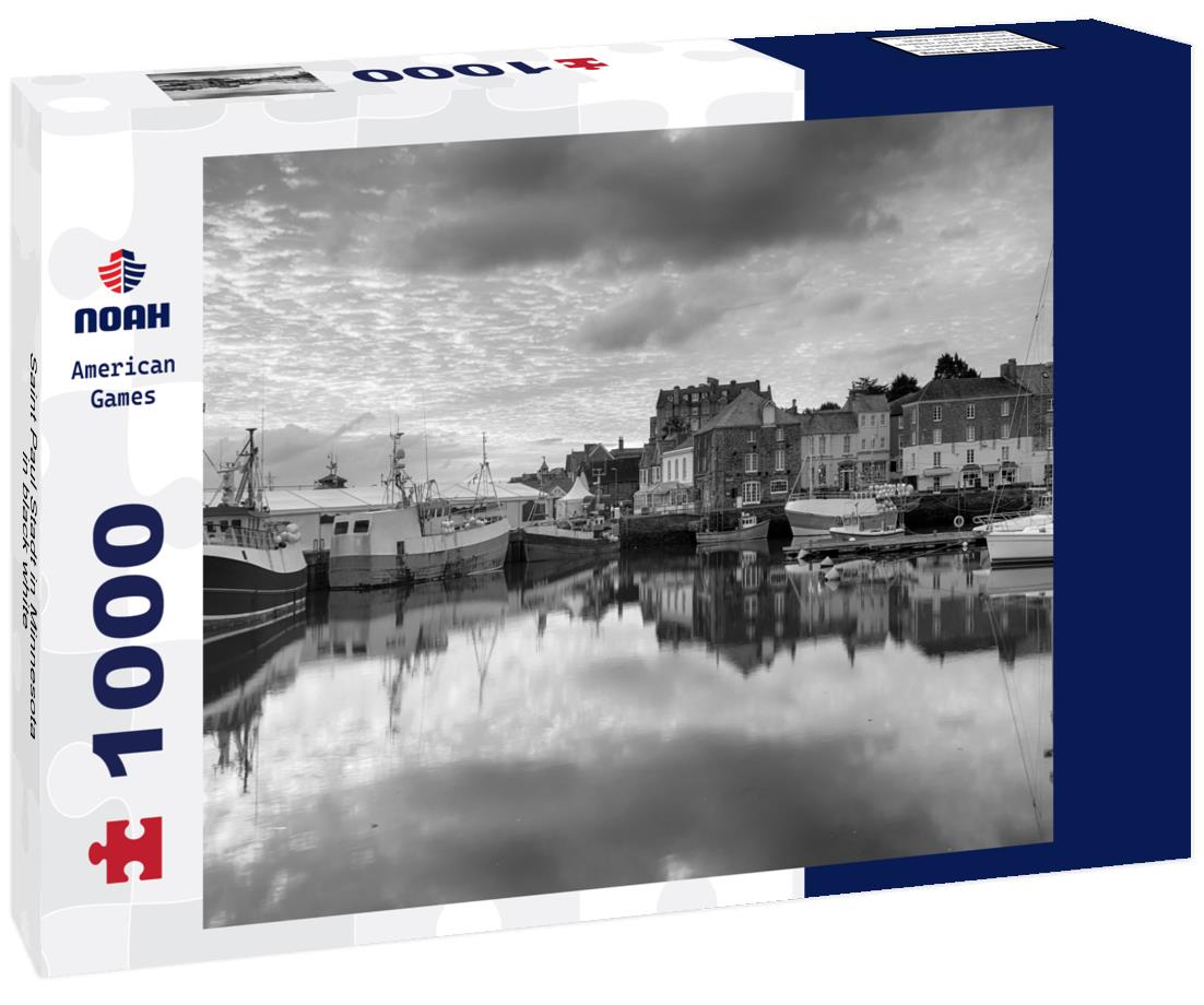 Noah Jigsaw Puzzle Saint Paul Stadt in Minnesota in black white 1000 pieces