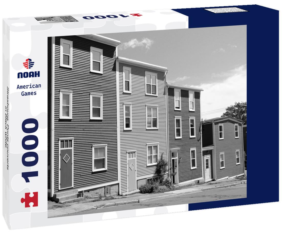 Noah Jigsaw Puzzle Strasbourg, Ponts couverts in black white 1000 pieces