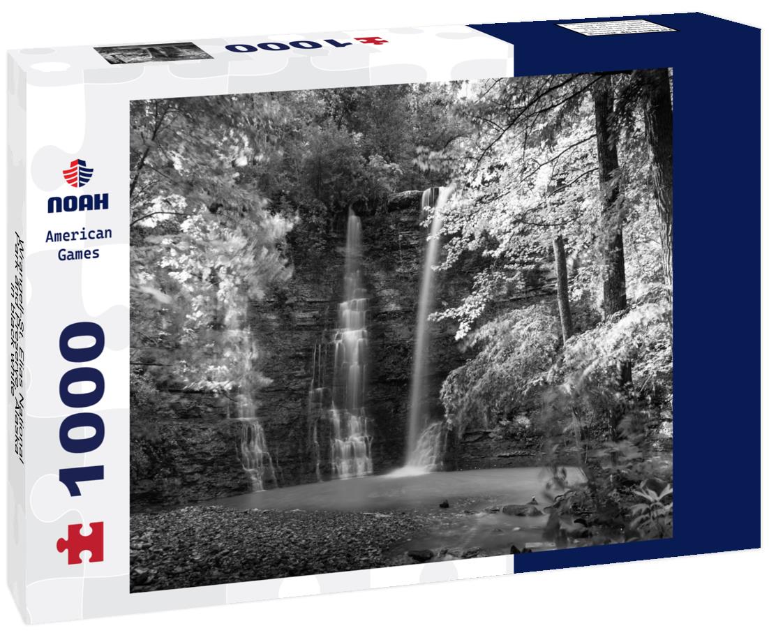 Noah Jigsaw Puzzle Wrangell-St. Elias National Park and Preserve, Alaska in black white 1000 pieces