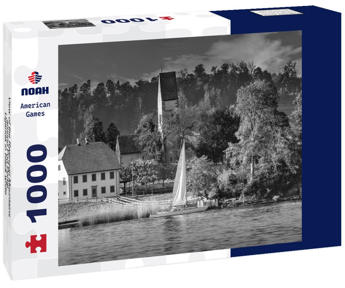 Noah Jigsaw Puzzle View of the Rwenzori Mountains around Fort Portal - Uganda in black white 1000 pieces