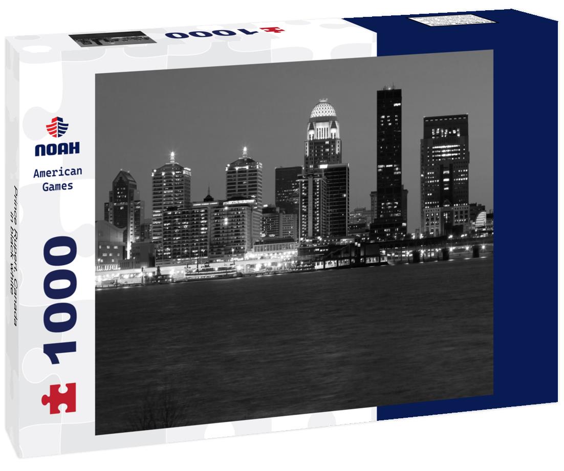 Noah Jigsaw Puzzle Prince Rupert, Canada in black white 1000 pieces