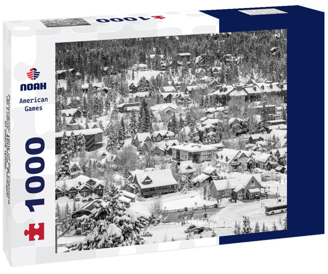 Noah Jigsaw Puzzle Panoramic view of the Camera de Lobos, Madeira, Portugal in black white 1000 pieces