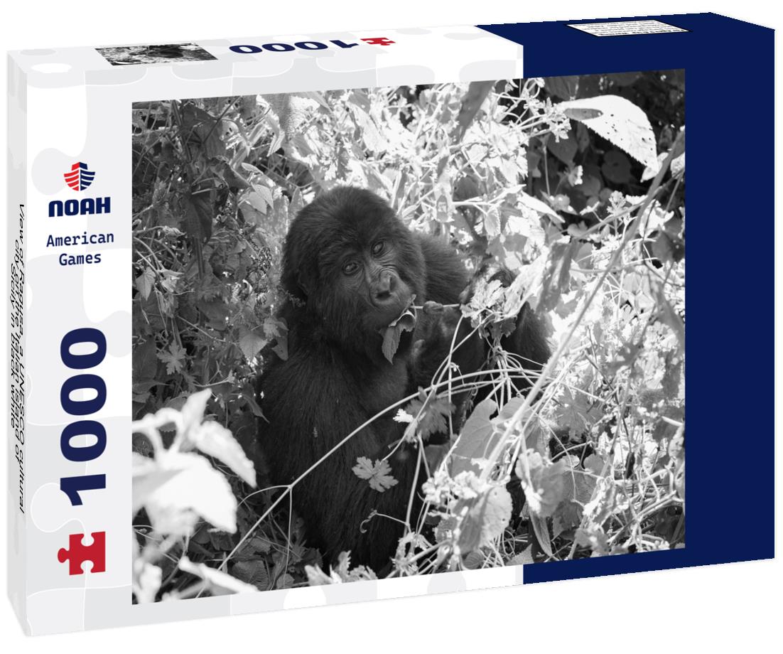 Noah Jigsaw Puzzle View of Ragusa, a UNESCO cultural city on the Italian island of Sicily in black white 1000 pieces