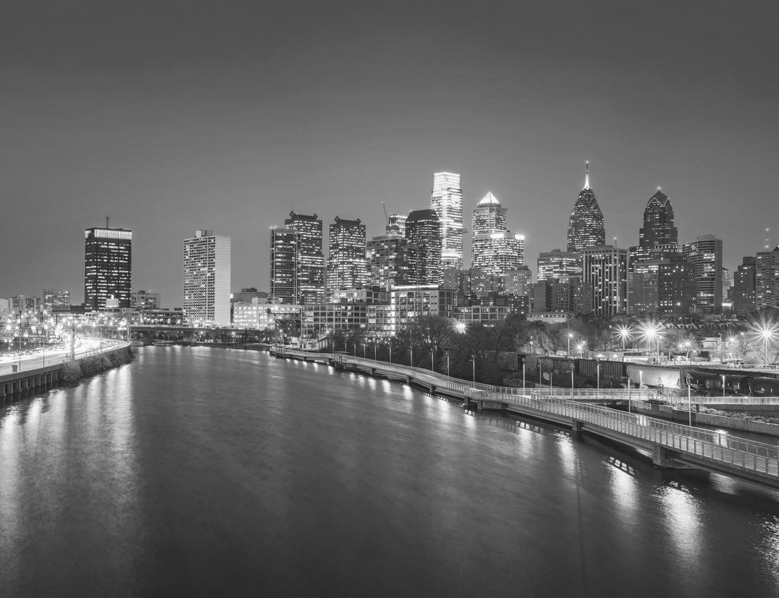Noah Jigsaw Puzzle Boston, Massachusetts, USA City Skyline at the river in black white 1000 pieces