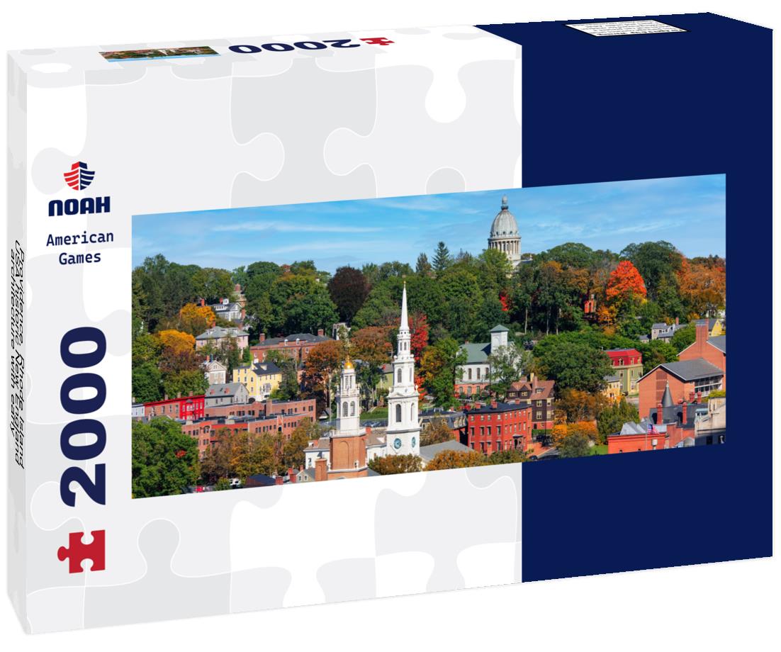 Providence, Rhode Island, USA historic New England architecture with early autumn foliage 2000pc Panoramic Puzzle