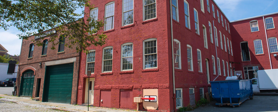 Historic Commercial Buildings on Centre Street in the New Bedford Whaling National Historical Park in historic downtown New Bedford, Massachusetts MA, USA 2000pc Panoramic Puzzle