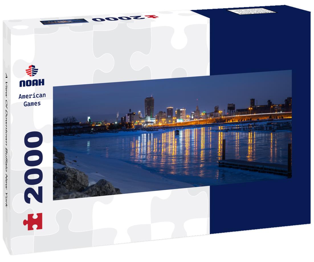 A View Of Downtown Buffalo New York 2000pc Panoramic Puzzle